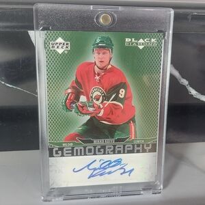 Mikko Koivu Upper Deck Gemography Autograph Minnesota Wild Hockey Card 2007-08